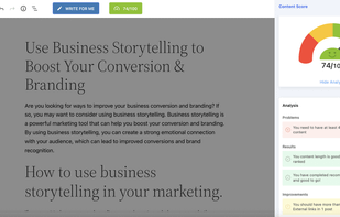 Content Score Analysis
