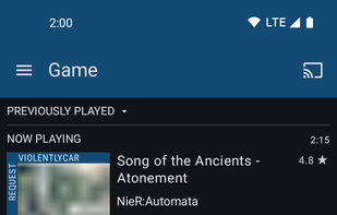 Player for Rainwave screenshot 1