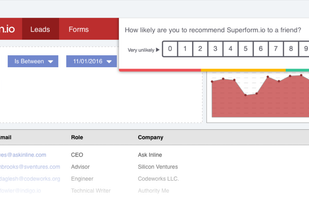 Ask Inline in-app NPS survey widget.