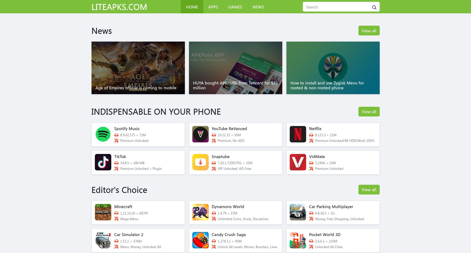 LiteAPKs We Are An Elite Group Of Modders AlternativeTo