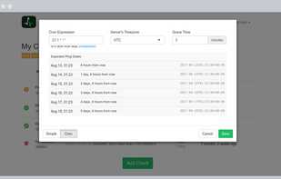 Healthchecks.io screenshot 3