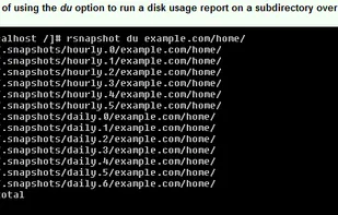 Rsnapshot screenshot 2