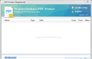 Wonderfulshare PDF Protect Pro screenshot 1