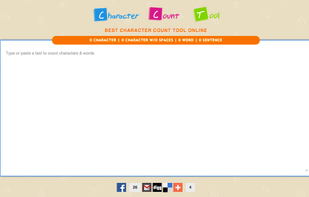 Character Count Tool screenshot 1