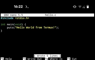 Termux screenshot 1