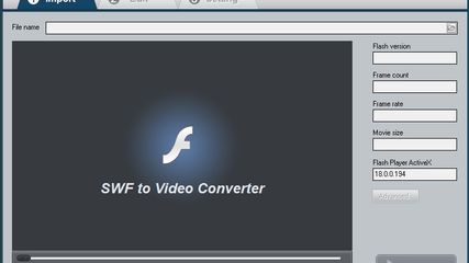 Free SWF to Video Converter screenshot 1