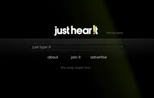 The homepage and search box