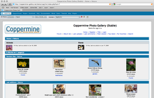 Coppermine Photo Gallery screenshot 2