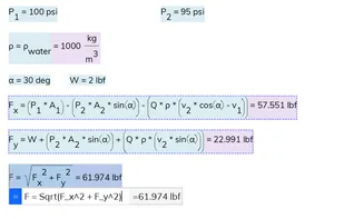 Calculate F from Fx and Fy.