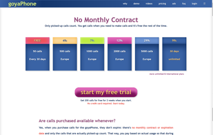 Simple pricing: the CRM is free and you only pay for sales calls. No monthly subscription. 