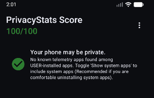 PrivacyStats screenshot 1