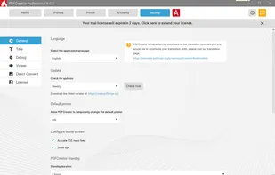 PDFCreator 6.0.0 interface