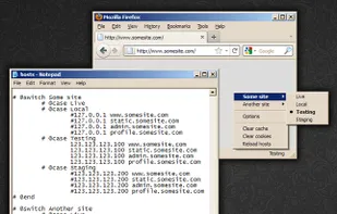 Hosts Switcher for Firefox screenshot 1