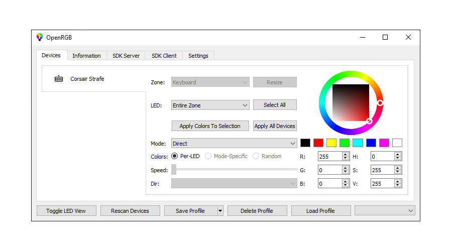 OpenRGB version 0.6 now available, adds plugin support and additional UI customization options