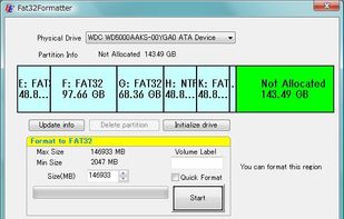Fat32Formatter screenshot 1