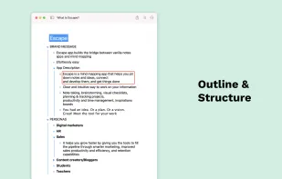 Escape – Mind Map & Outline screenshot 3