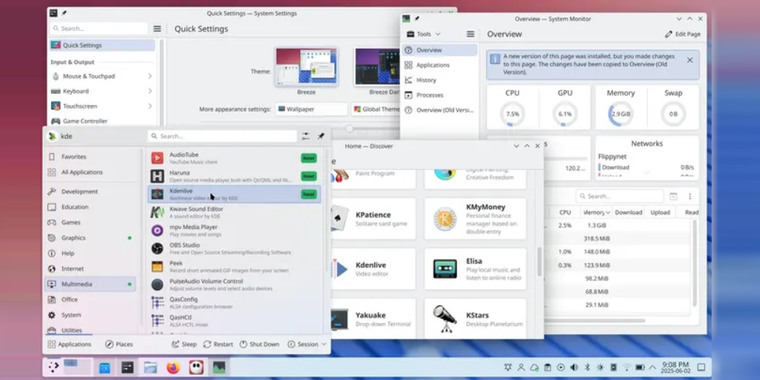 KDE Plasma 6.4.4 brings bug fixes and updates KWin and Discover image