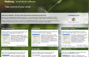 Mailtraq email server website