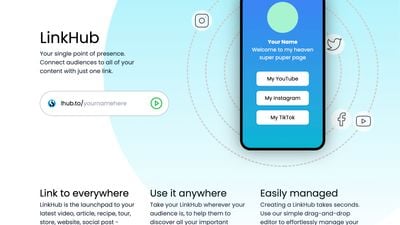 LinkHub link in bio service for social creators