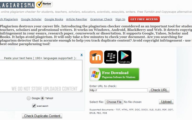 The only cross-lingual plagiarism checker - Crossplag