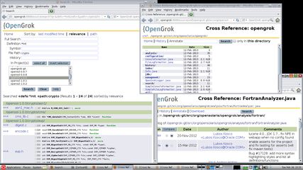 OpenGrok screenshot 1
