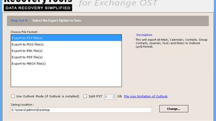 RecoveryTools for Exchange OST screenshot 1
