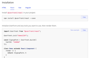 Userfront screenshot 2