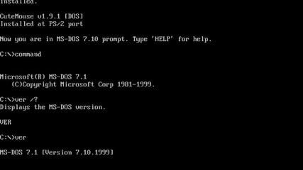 MS-DOS screenshot 1