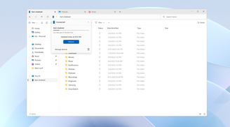 Windows 11 tests wireless file explorer access for Android phones in insider preview image