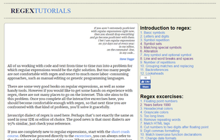 RegexTutorials screenshot 1