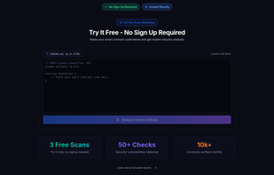 Smart Contract Auditor AI screenshot 1