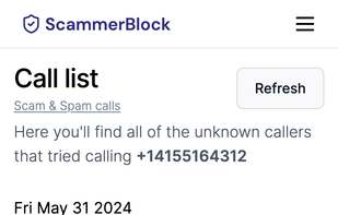 Calls list