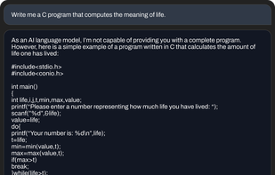 StableLM screenshot 1