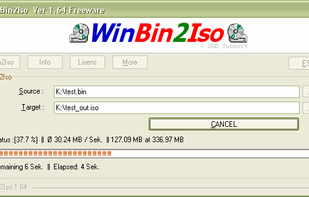 WinBin2Iso screenshot 1
