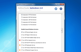 SysHardener screenshot 2