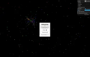 tsParticles screenshot 1