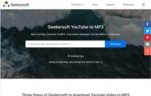 Geekersoft YouTube to MP3
