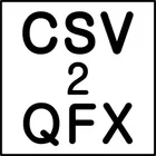 CSV2QFX icon