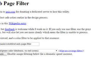 Colorblind Web Page Filter screenshot 1