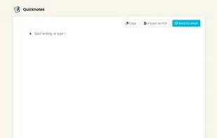 Quicknotes screenshot 1