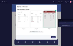 Ability to choose a template