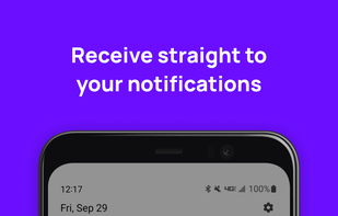 Blip app for Android's recieving notification screenshot from Google Play Store