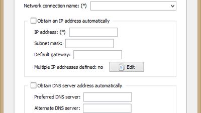 Main window - TCP/IP settings tab (TCP/IP Manager v4.0.0.22)