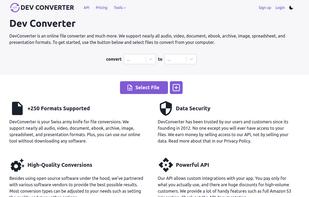 DevConverter screenshot 1