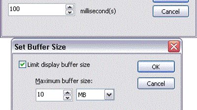 Set Refresh Rate and buffer size
