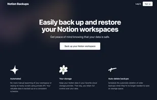 Notion Backups Home Page