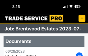 Mobile version of a job