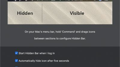 Hidden Bar screenshot 1