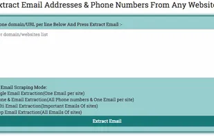 Phone and Email Extractor Screenshot