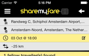 Sharemyfare screenshot 1